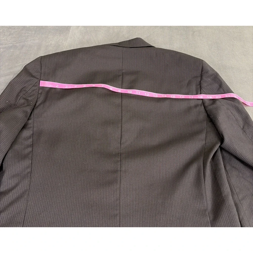 40L Joseph A Bank Black PinStripe Two Button Men's Suit Pants Flat-Front